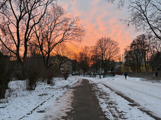 sonnenaufgang über der togostrasse