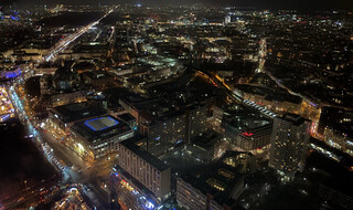 blick aus dem fernsehtum-restaurant aufs dom aquareé