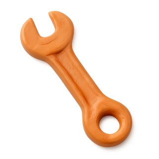 ai generiertes bild eines schraubenschl&uuml;ssel in &bdquo;plastilin&ldquo;
